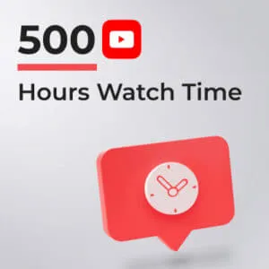 YouTube Watch Time (500 Hours)